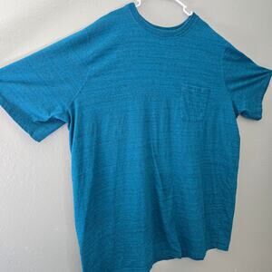 Boulder Creek 5X Tall Men's Basic Crewneck Pocket Tee Blue Heavyduty Big  Tall